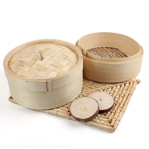 Panier de cuisson à la vapeur pour raviolis Bao, dim sum, fait à la main en bambou naturel, ensemble de cuiseur vapeur provenant d'un producteur vietnamien - Product Image 6