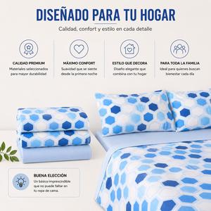 Ensemble de draps en polaire thermique pour lit double, 3 pièces – Ensemble de literie en polaire chaude avec drap-housse, drap plat et oreiller - Product Image 5