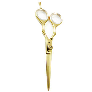 Tijeras de salón de peluquería personalizadas, tijeras elegantes de acero alemán para salón de belleza con tornillo ajustable - Product Image 6