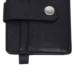 Porte-cartes en cuir fait à la main de qualité supérieure en cuir pleine fleur véritable porte-cartes en cuir de vache bouton pression - Product Image 4