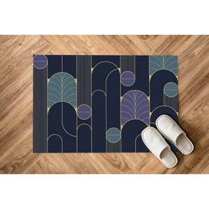 Tapis moderne violet imprimé : abstrait, élégant, en chenille, pour chambre d'enfant, entrée, tapis fin non tissé - Product Image 5