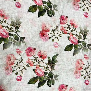 100% tissu de chemise en lin européen 120 Gsm impression numérique respirant doux naturel organique tissé maison écologique Slub - Product Image 2