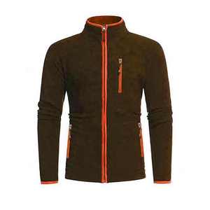 <b>Custom</b> Men's Eco-Friendly Fleece Winter <b>Jacket</b> Waterproof Quilted Stand Collar Vintage Style Sports Design with Polyester - Product Image 5
