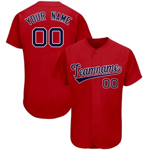 New High Quality Digital Print Heat-Transfer Baseball Uniform Sets Plus Size V Neck Short Sleeve 100% Polyester Dryfit - Product Image 4