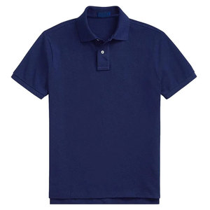 เสื้อโปโลสำหรับผู้ชายเสื้อเชิ๊ตโปโลแบบแห้งเร็วเสื้อเชิ๊ตของผู้ชายเสื้อเชิ๊ตแบบคลาสสิกดีไซน์ตาข่ายสีทึบพิมพ์ลายแบบถักแบบลำลอง - Product Image 1