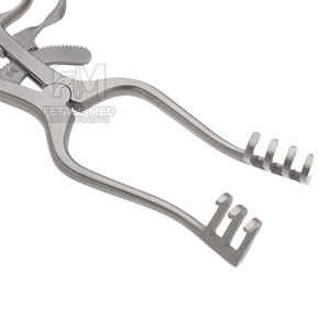 Stainless Steel Manual Surgical Instrument <strong>Balfour</strong> Self Retaining <strong>Abdominal</strong> <strong>Retractor</strong> with Deep Blades for General Surgery - Product Image 4
