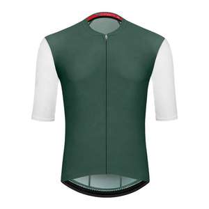Maillot de cyclisme sur route pour hommes, fabriqué en tissu polyester doux et extensible pour offrir confort, circulation de l'air et soutien pour les longues distances. - Product Image 6