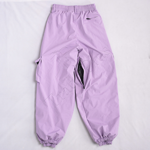 Pantalones cortavientos holgados de carga impermeables de alta calidad, pantalones de gran tamaño, ropa de calle de talla grande, pantalones de esquí para mujer - Product Image 2
