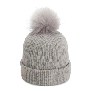 Fashion Wholesale Custom Embroidery Logo Solid Color Acrylic <b>Pom</b> <b>Pom</b> Warm Winter <b>Beanie</b> <b>With</b> Custom Logo Knit Hat Warm Caps - Product Image 3