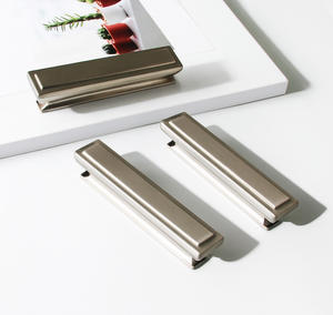 Tirador de Mueble Rectangular Minimalista de Aleación de Zinc Cepillado Ecológico para Uso en Hoteles, Cocinas, Comedores, Dormitorios, Armarios y Cajones - Product Image 1