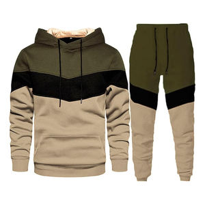 Conjunto deportivo de 2 piezas para hombre, chándal informal con cremallera completa, conjunto deportivo para correr, conjunto deportivo. - Product Image 6