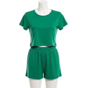 2 <b>Piece</b> Womens Shorts <b>Set</b> Polyester Breathable Casual Summer Outfit <b>Lounge</b> Wear Fashion <b>Two</b> <b>Piece</b> <b>Set</b> Wholesale Supplier OEM <b>Set</b> - Product Image 3