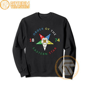Commande personnalisée de l'étoile de l'Est sweat-shirt brodé en molleton de coton pull de haute qualité vêtements grecs OES sweat-shirts - Product Image 3