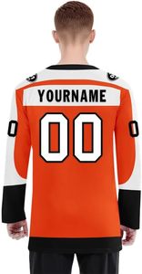 Vente en gros sur mesure unisexe de haute qualité confortable séchage rapide respirant 100% polyester ensemble d'uniformes de hockey sur glace à vendre - Product Image 6