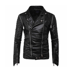 Veste en cuir pour homme, best-seller du fabricant, col montant, design réversible écologique, cuir de vache, services ODM - Product Image 6