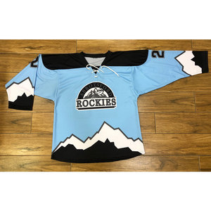 เสื้อเจอร์ซีย์เล่นฮ็อกกี้น้ำแข็งแบบเรียบของผู้ชายทีมสั่งทำได้ - Product Image 1