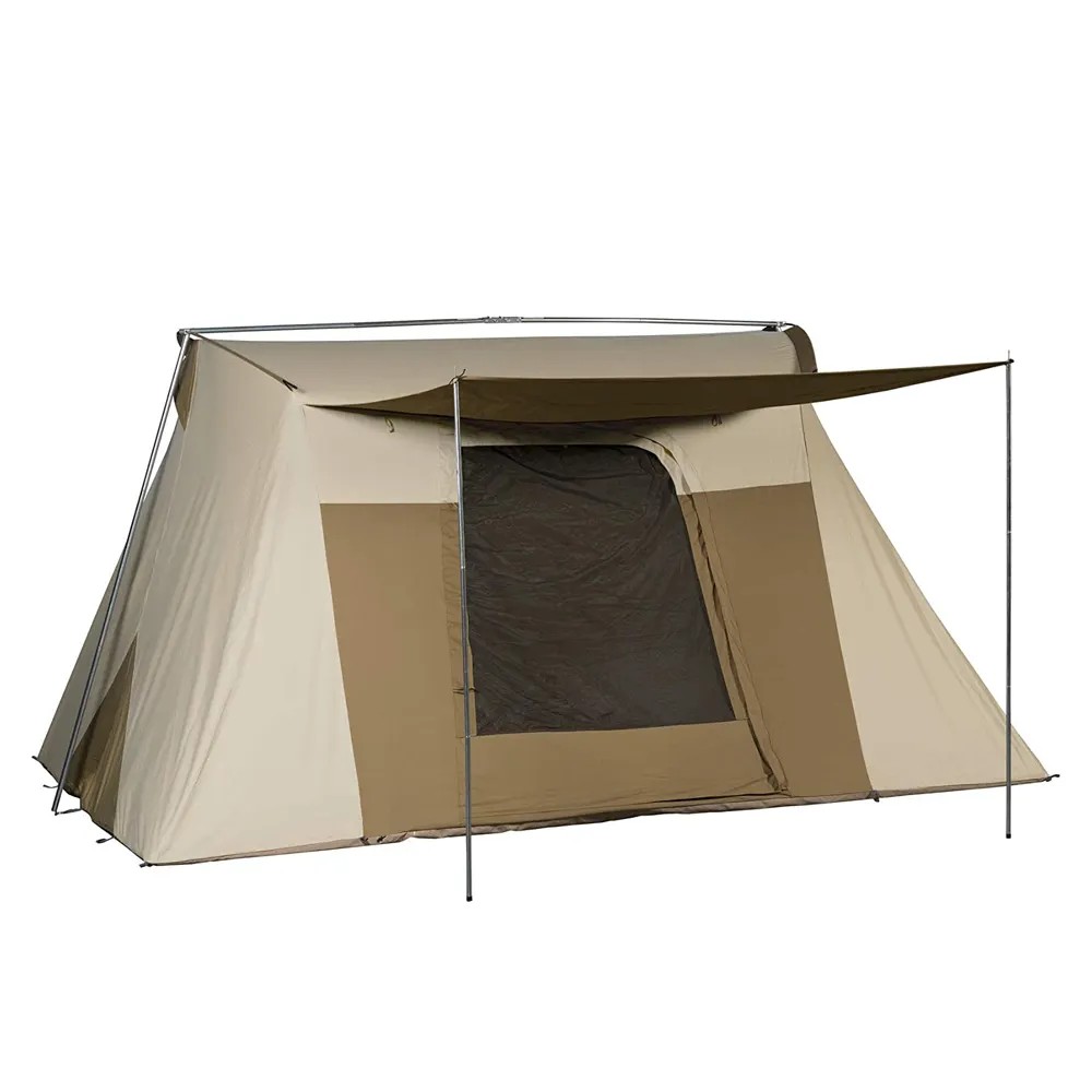 2022 Canvas Tent Top 1 Persoon Enkele Dubbele Laag Draagbare Canvas Tent Waterdicht Outdoor Canvas Tent