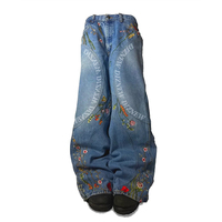 Jeans en denim selvedge pour homme DiZNEW, jeans de luxe haut de gamme personnalisés, taille basse, 100% coton avec poches arrière brodées