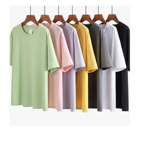 Colección de verano, camiseta de gran tamaño de algodón 100% de peso pesado para hombre, camiseta de manga corta con hombros caídos en blanco personalizada de talla grande transpirable - Product Image 5