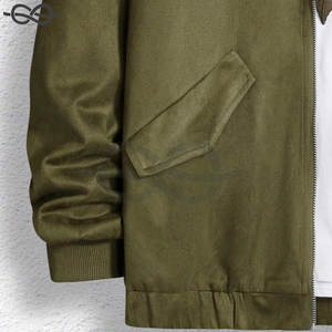 Blousons d'aviateur baggy à épaules tombantes pour hommes, style High Street, nouvelle mode, impression personnalisée avec options de broderie personnalisées OEM - Product Image 3