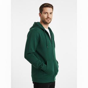 Sweat à capuche zippé en polaire pour hommes fournisseur d'usine OEM vente en gros sur mesure en coton doux décontracté streetwear mode vêtements de sport chauds - Product Image 6