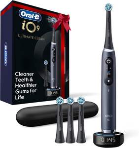 Cepillo de Dientes Eléctrico Recargable Oral-B IO Series 9 Negro (2) Limpieza Definitiva (1) Cuidado Suave IPX8 Silicona Médica Impermeable - Product Image 6