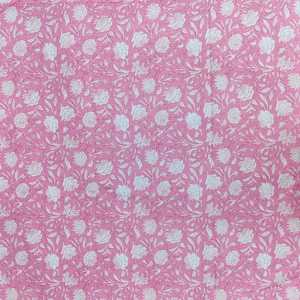 100% tela de algodón por yarda bloque de mano impreso diseño floral para edredones y máscaras - Product Image 3