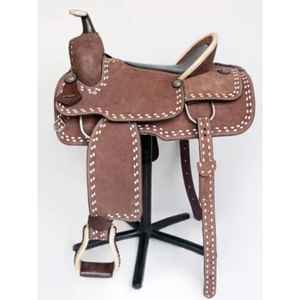 ชุดแทคหนังขี่ม้าหนังอานม้าแบบตะวันตกอุปกรณ์เสริมหนังแท้สำหรับขี่ม้า - Product Image 6