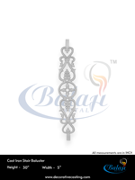 Balaji Metals BM-506, résistant aux intempéries, moderne, robuste, en fonte d'aluminium, surface polie, protégé contre les UV, résistant à la rouille, sans cadre