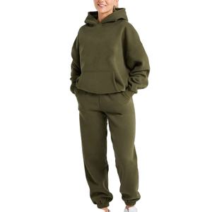 Nouvelle arrivée Top tendance Coupe ample Survêtements pour femmes Streetwear décontracté Survêtements à manches longues Conception et impression personnalisées - Product Image 1