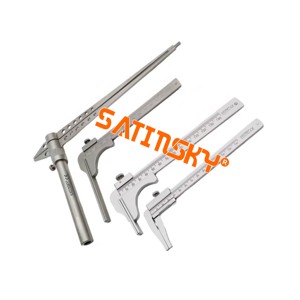 Pied à coulisse, instrument médical de mesure de la longueur et du diamètre des articulations, règle pour articulations de la tête et de la hanche chez la femelle, instrument orthopédique vétérinaire - Product Image 1