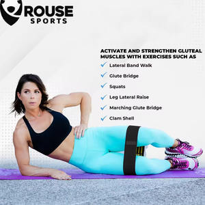 Banda de Resistencia de Cadera de Látex con Logotipo Personalizado al por Mayor, Antideslizante, para Yoga, Fitness, Sentadillas, Ejercicio, Gimnasio - Product Image 5