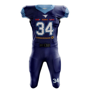 Wholesale Youth American Football Uniforms Custom Embroidery <b>Applique</b> & Practice Jerseys with Short Sleeves - Product Image 1