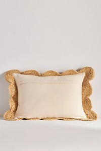 ปลอกหมอนอิงลายดอกไม้ใบไม้ลายทาง ทำมือจากเส้นใยปอกระเจาออร์แกนิค 100% เป็นมิตรกับสิ่งแวดล้อม ปรับแต่งสีได้ ใช้ตกแต่งภายใน/ภายนอก - Product Image 3