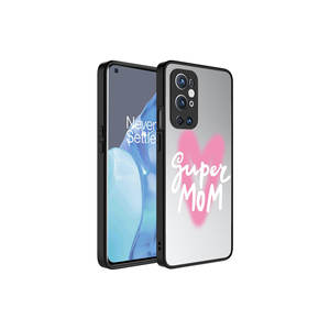 Coque de téléphone OnePlus 9 Pro de luxe à motif miroir, antichoc, protection de l'appareil photo, coque en silicone, design Super Mom, élégante, PC 5G - Product Image 1