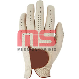 Gant de golf unisexe 100% de haute qualité en cuir véritable de haute qualité pour hommes avec logo personnalisé - Product Image 4