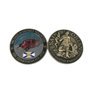 Monedas de Desafío de Bombero Personalizadas con Logotipo - Product Image 2