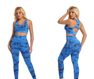 Ensemble de yoga Automne Hiver, tenue de sport unie respirante, haut court à manches longues avec leggings taille haute, logo personnalisé, sans couture pour femme - Product Image 4