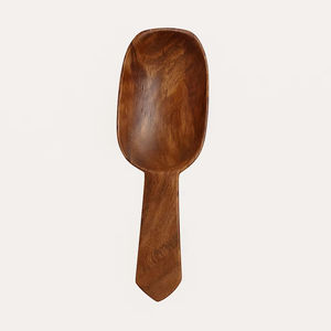 High Quality Classic Eco-Friendly Durable Wooden Lightweight Short Non-Toxic Scoop Spoon Dishwasher <b>Safe</b> Custom Logo Salt - Product Image 3