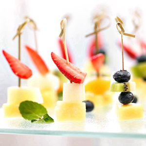 Bâton de sélection en bambou Unique fantaisie pour la décoration de nourriture de fête Sandwich gâteau apéritif utiliser cure-dents de brochette écologique - Product Image 6