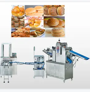 Mesin roti Hamburger otomatis, Stainless Steel peralatan roti Hamburger lengkap garis produksi roti