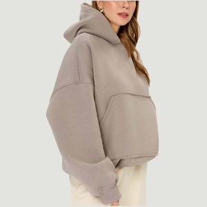 Sudaderas con Capucha Extra Grandes para Mujer, Ropa Informal de Algodón Transpirable de Secado Rápido, Diseño Sólido, Color Personalizado, Sudaderas con Capucha para Mujer Adulta - Product Image 4