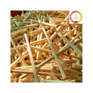 Pajitas de bambú natural hechas en Vietnam para batidos y batidos gruesas, resistentes y diseñadas para su reutilización diaria - Product Image 1