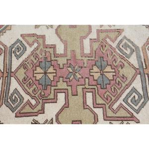7.3x9.7 ft Turkish Rug, Rug, <b>Red</b> Check Rug <b>Wool</b> - Product Image 5