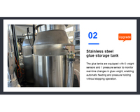 Équipement de pressage de panneaux sandwich en laine de roche avec temps et cycles de nettoyage réglables, pour panneaux SIP, machines à coller XPS