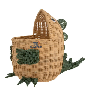 Cesta de mimbre Eddi Kruv, Cestas tejidas a mano con forma de Animal, el precio más barato - Product Image 5