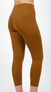 Leggings de sport taille haute moutarde pour femmes, pantalon de yoga personnalisé OEM - Product Image 5