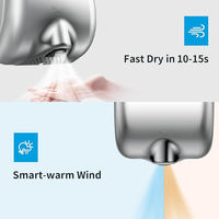 Sèche-linge commercial professionnel à montage en surface AK2800 avec moteur de 1400 W et finition polie, homologué CUL pour les applications intensives