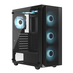 <span class=keywords><strong>PC</strong></span> de escritorio de aluminio negro Computadora para juegos Popular OEM Negro ATX MATX Estuche para computadora Estuche para juegos - Product Image 2
