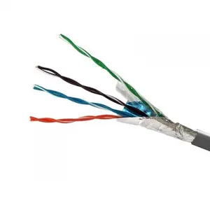 FTP Cable 4*2*0.51 Copper PVC Grey Cat5e Indoor Installation FTP UTP Cable Twisted Pair Cable